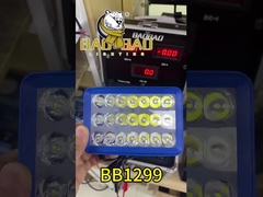 Blauwe behuizing Plastic Wit Gele Flash Universele motorfiets koplamp