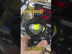 80V Uil Design Witte Gele Acryl Ring Motorfiets LED Spotlights