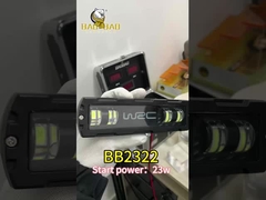 Universaal metaalwit geel dubbelkleurig motorfiets LED koplamp Auto werklamp