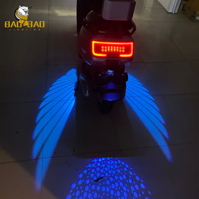 Blauw Rood Wit 12V Aluminium Hoek Wing Motorfiets LED Buitenste Licht