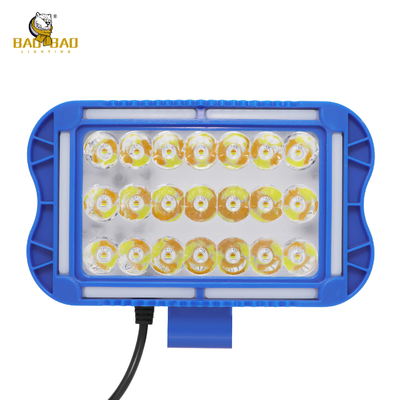 21 LED Wit Geel Flash Aluminium Blauw Gehas Motorfiets koplamp