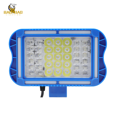 42 LED Rood Blauw Wit Geel Flash Aluminium Blauw Hoesje Motorfiets koplamp