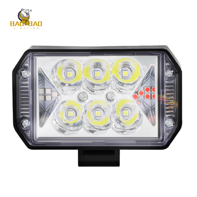Wit flits Blauw Rood Metalen LED-koplamp Motorfiets Nevellamp