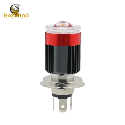 H4 BA20D Zwarte behuizing 80V Universal Motorcycle LED koplamp