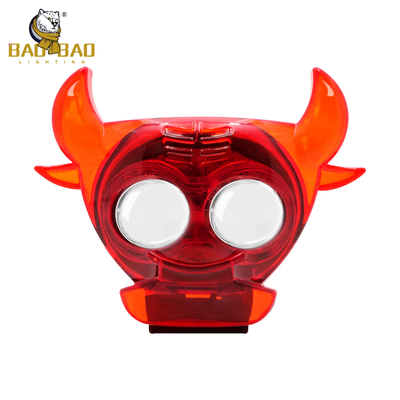80V Bull Shape RGB Flash 2 Beads Hulpprojector Nevellicht Voor Fiets
