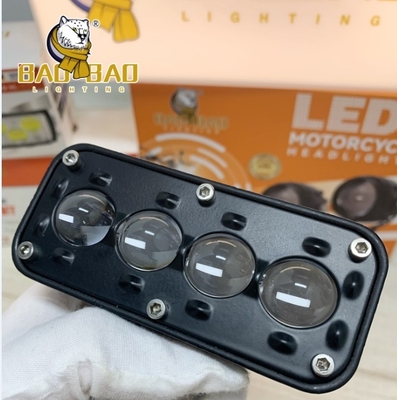 6 kralen Foog licht Aluminium Wit Geel Flash Dubbelkleurig Motorfiets Onderdeel
