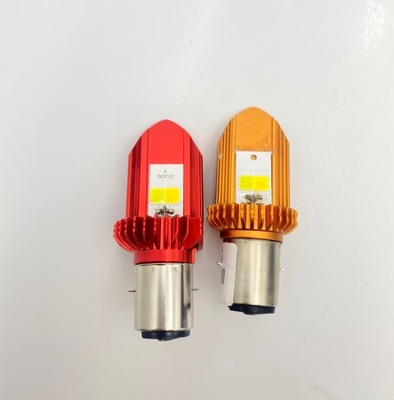 H4 Metaal Wit Geel Dubbelkleurig 2 Gezicht Met Spoel Motorfiets LED-lamp