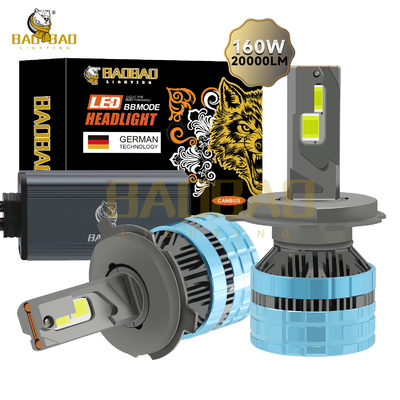 H4 160W IJzeren auto Led koplamp Lamp S22 Wit High Power Auto Parts