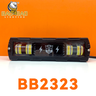 Heavy Quality Metal Wit Geel Dubbelkleurig Motorfiets LED koplamp Buitenactiviteitslicht