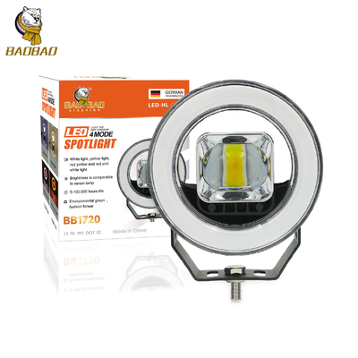 4.5 inch Ronde Rode Duivel Ogen LED koplamp Voor Auto Voor Motorfiets Autoonderdelen